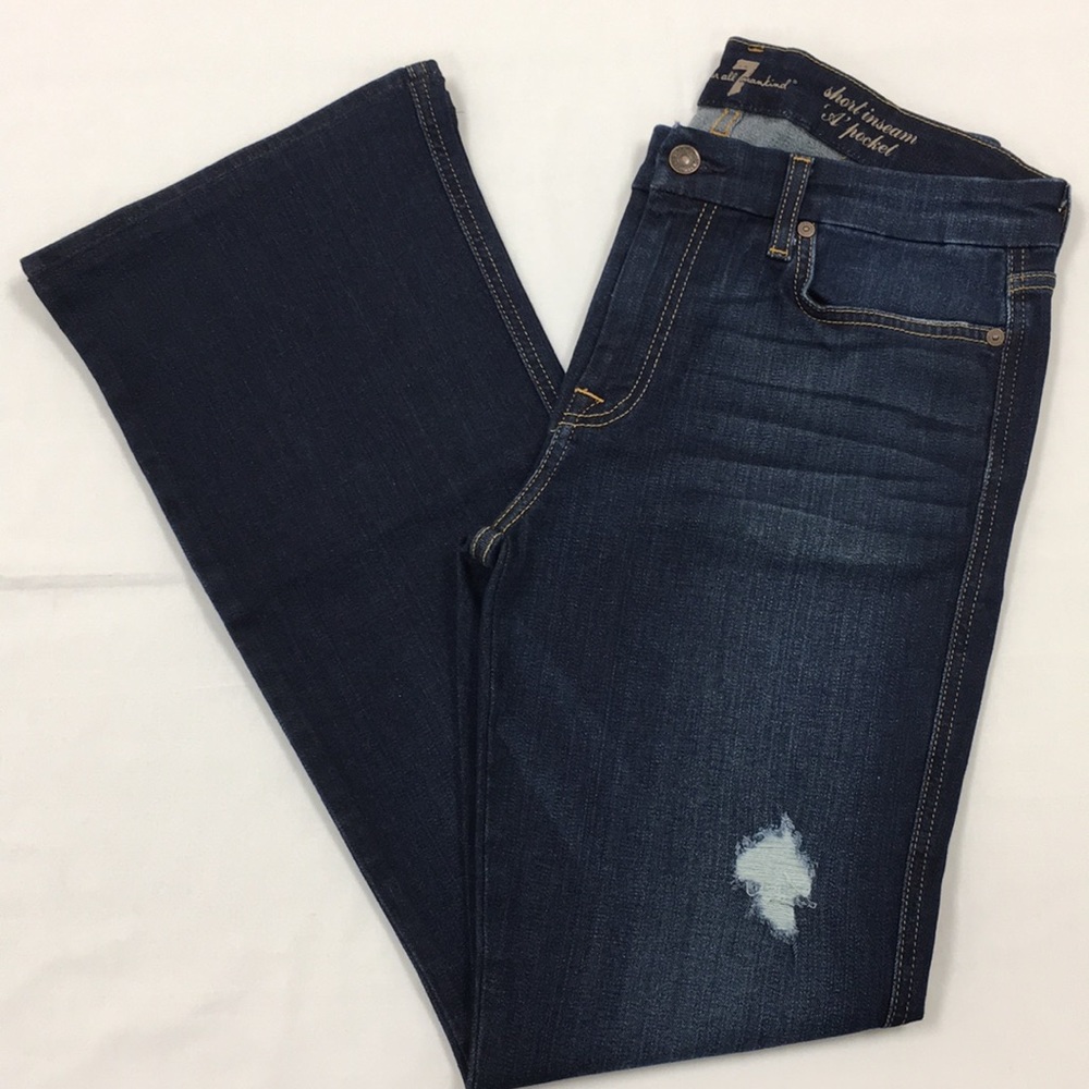 7 for all Mankind short inseam ‘A’ pocket jeans